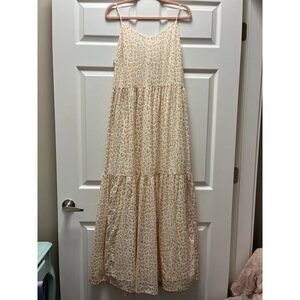 Gap Leopard Print Maxi Dress Sz 10